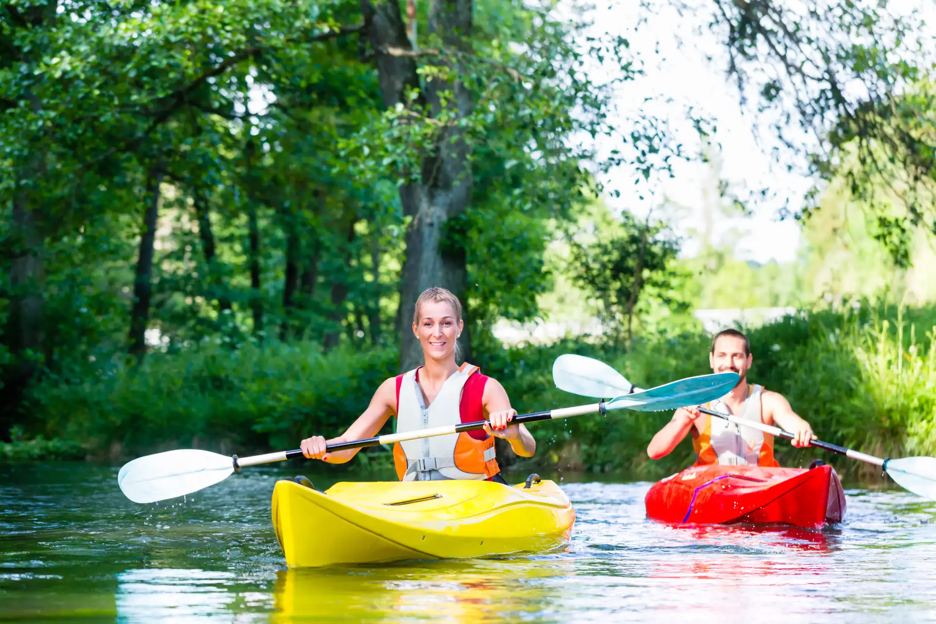 Randonnée en canoë sur la Loire sur le parcours de 22 km entre Saumur et La Ménitré